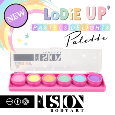 Fusion Body Art Lodie Up Pastels Delight Palette Fusion Body Art Lodie Up Pastels Delight Palette